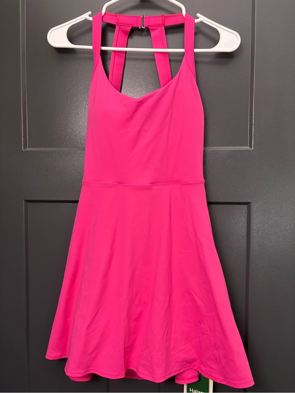 HALARA Women’s Hot Pink Halter One-Piece Dress